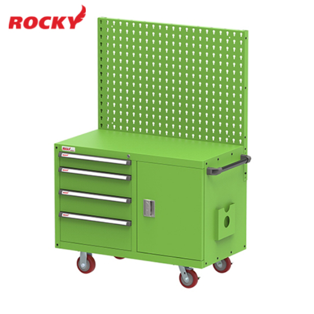 ตู้เก็บเครื่องมือช่างติดล้อ + ตู้บานเปิด + แผงแขวน ROCKY รุ่น RTR-116T1BP