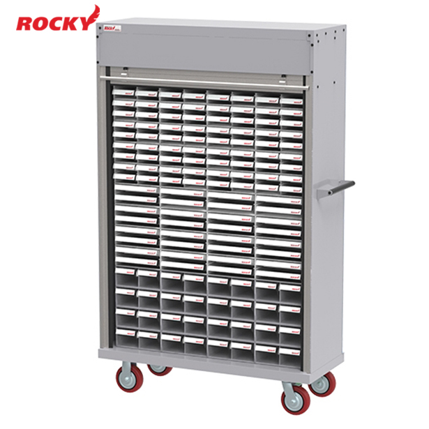 ตู้ใส่กล่องอะไหล่ติดล้อ + SHUTTER DOOR ROCKY รุ่น RCB-B2458SS