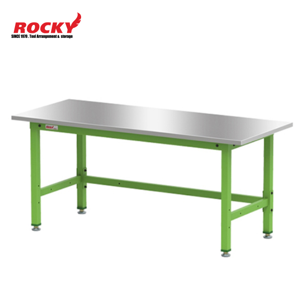 ROCKY โต๊ะช่างรับน้ำหนัก 1,000 โล รุ่นงานหนัก (Heavy Duty) หน้าท๊อปสแตนเลส รุ่น RWB-SUS