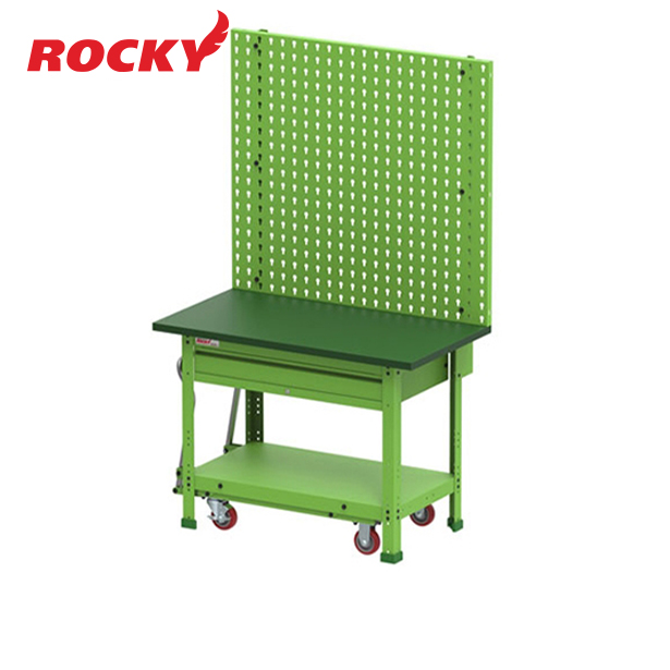 โต๊ะช่างติดล้อ + แผงแขวน ROCKY Work Table รุ่น RWT-M2P หน้าท๊อป Merawood