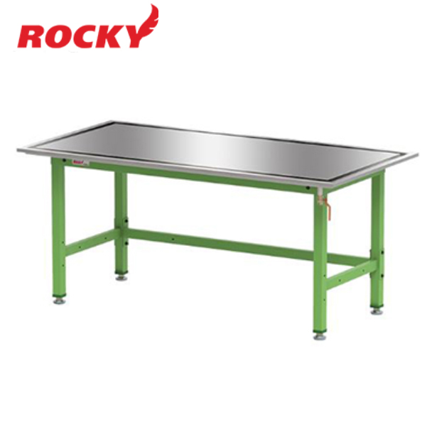 โต๊ะช่าง ROCKY Heavy Duty รุ่น RWB-OS หน้าท๊อปสแตนเลสร่องน้ำมัน