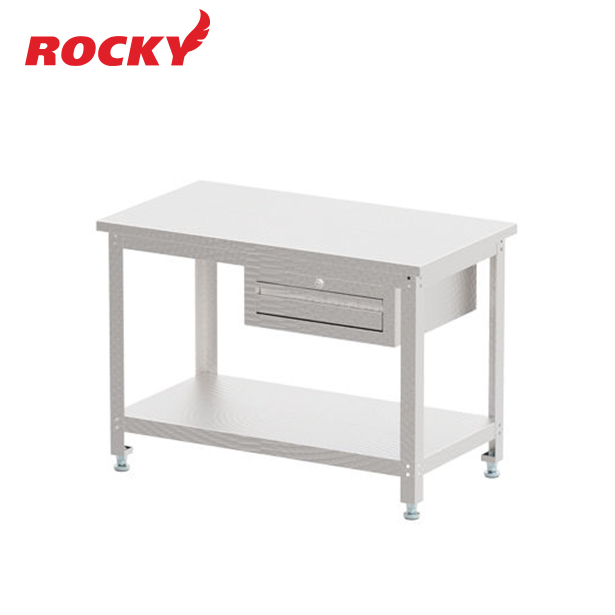 โต๊ะทำงานช่าง + ลิ้นชัก ROCKY Work Table รุ่น RWTS-S1D หน้าท๊อป STAINLESS