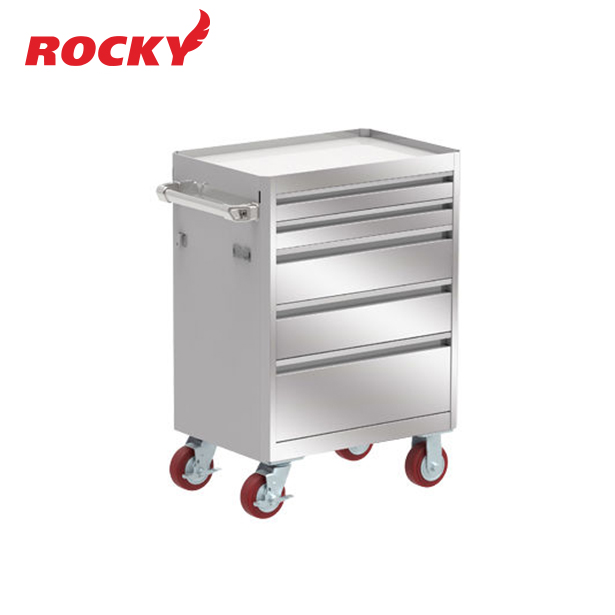 ตู้เก็บเครื่องมือช่างติดล้อ ROCKY รุ่น RTPS-119T5D (STAINLESS)