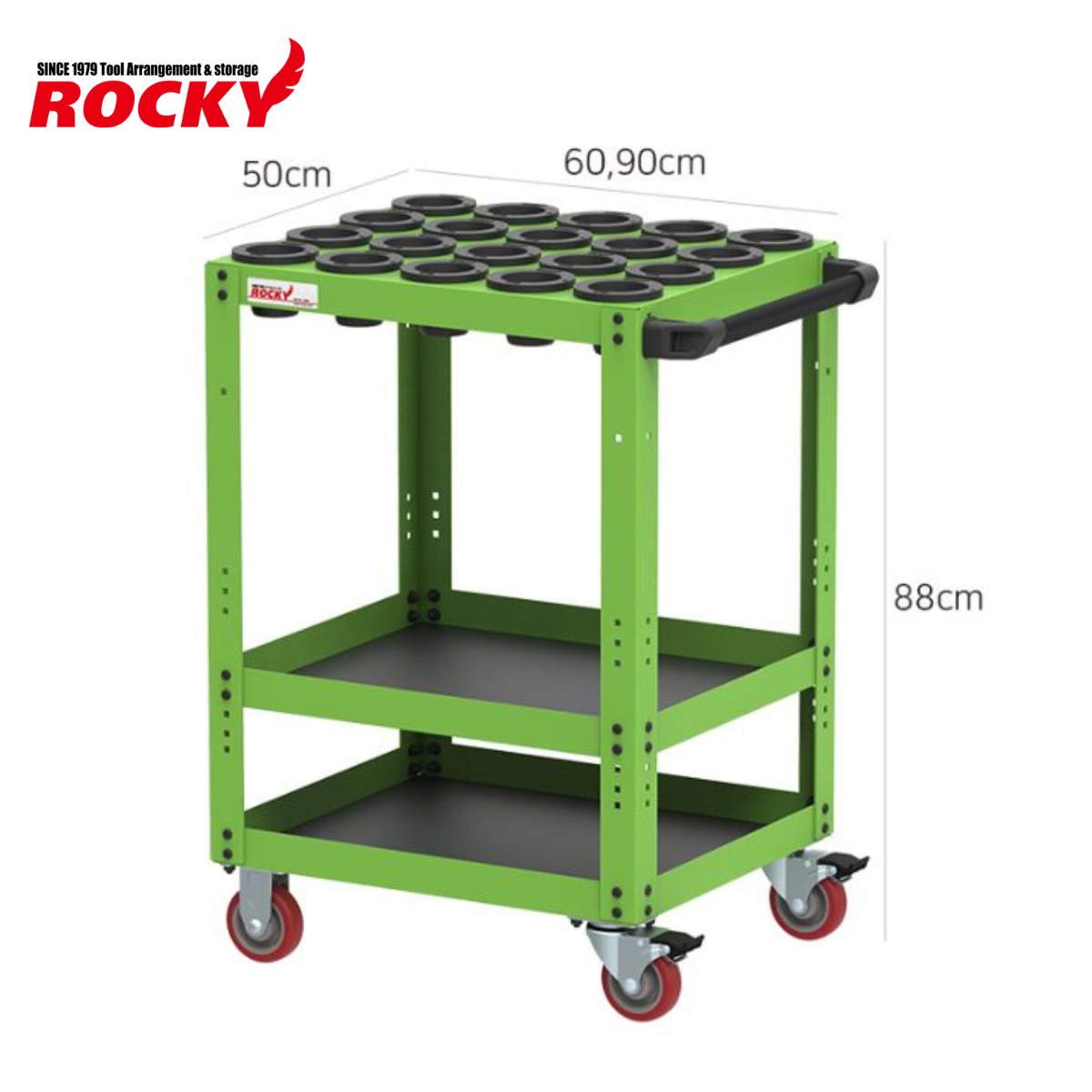 ROCKY : รถเข็นเก็บหัวจับทูล 1 ชั้น (BT-30) รุ่น RTP-ATS65_NT-30